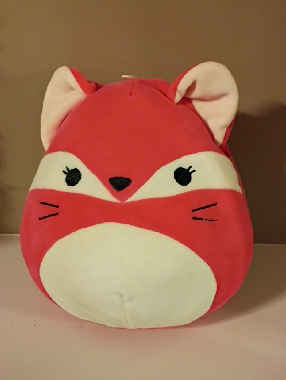Squishmallows Pink and Cream Fox Plush